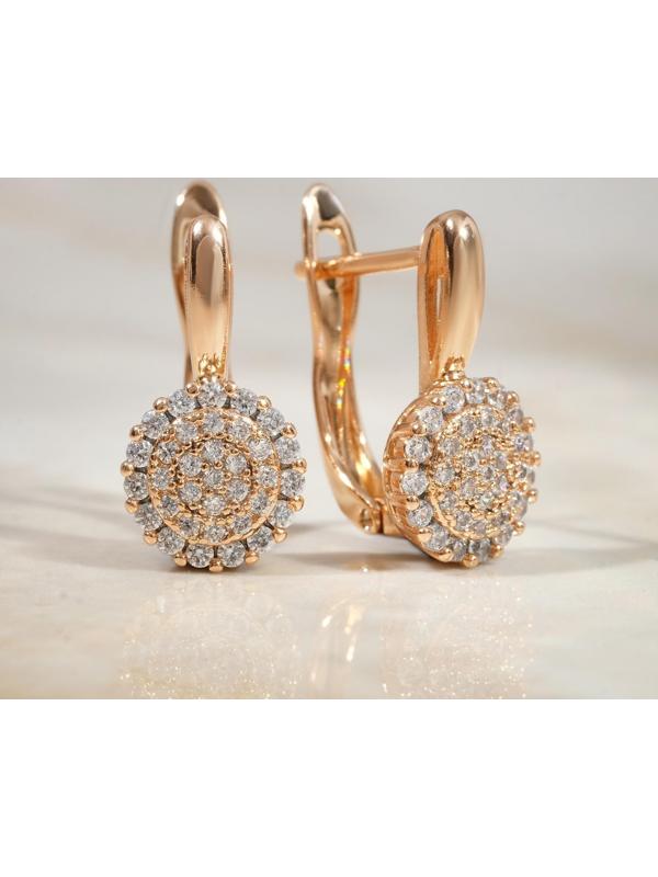 Серьги со стразами 