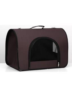 Сумка-переноска с 2 входами, 49 х 30 х 35 см, коричневая