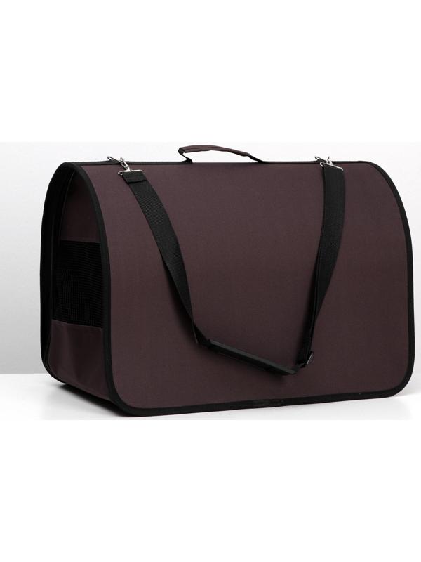 Сумка-переноска с 2 входами, 49 х 30 х 35 см, коричневая