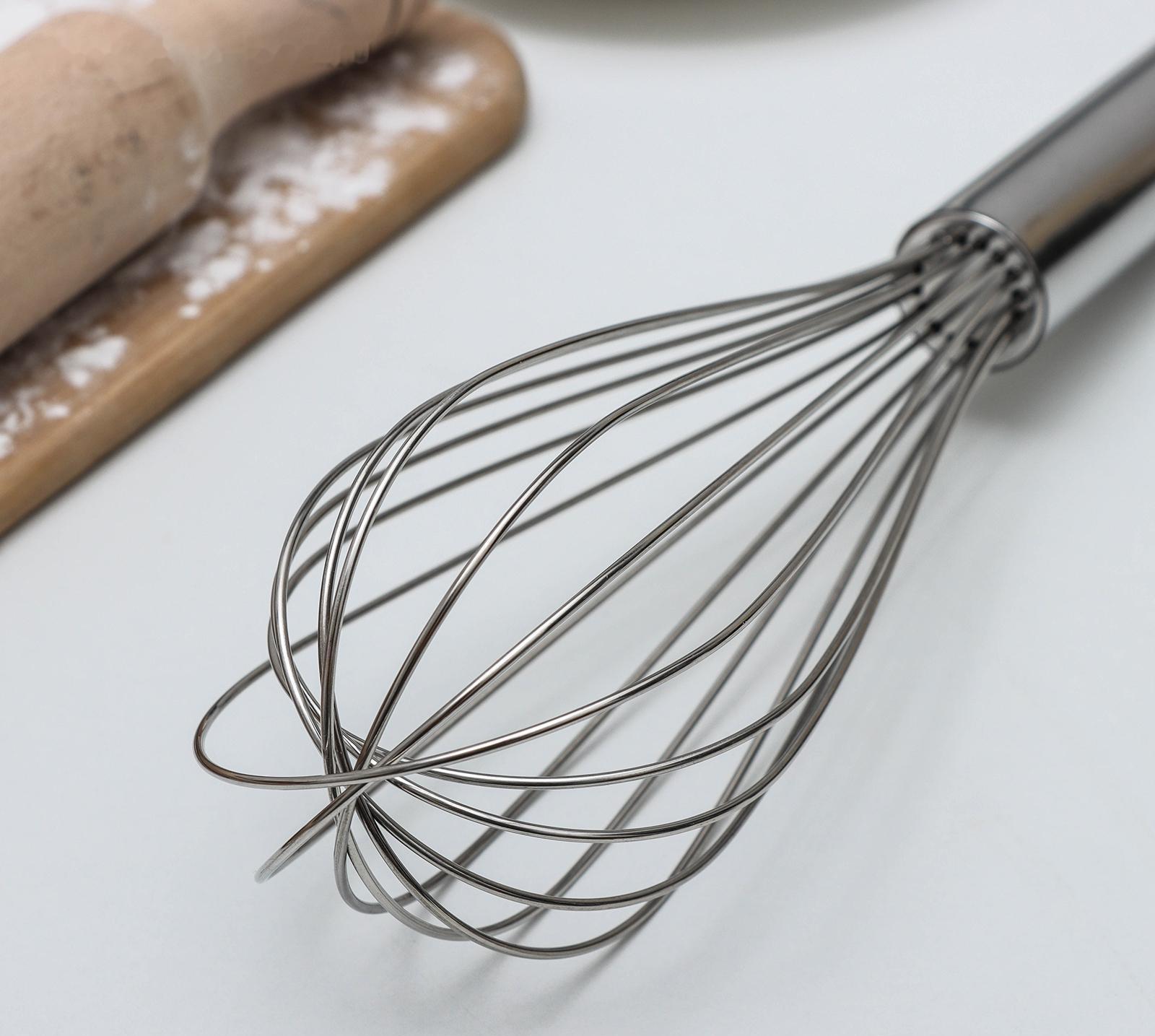 Венчик для взбивания KONFINETTA «Сильвер», струна 1,3 мм, 30×8×8 см, цвет хромированный