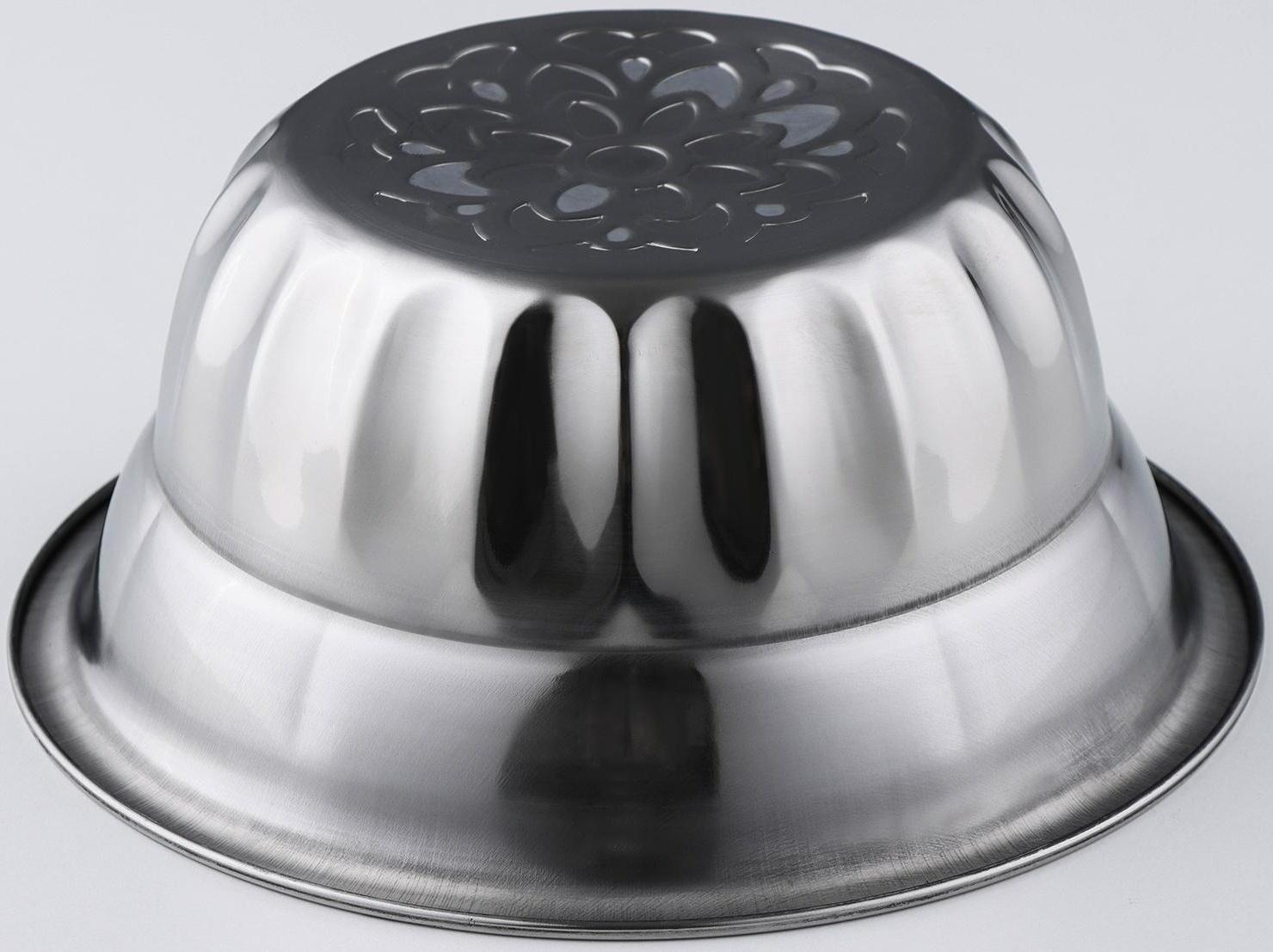 Миска из нержавеющей стали, 2,2 л, 24×10 см