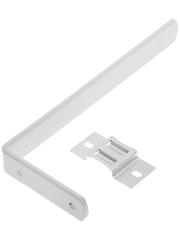 Держатель настенный ТУНДРА, с креплением для гардин, 180 мм, полимер, 1 шт.