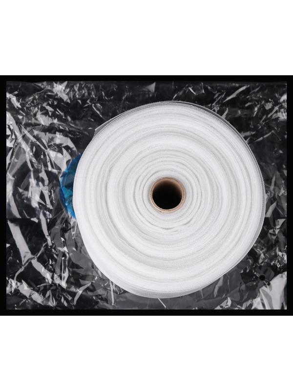 Шторная лента трубная, органза, 10 см, 50 ± 1 м, цвет прозрачный