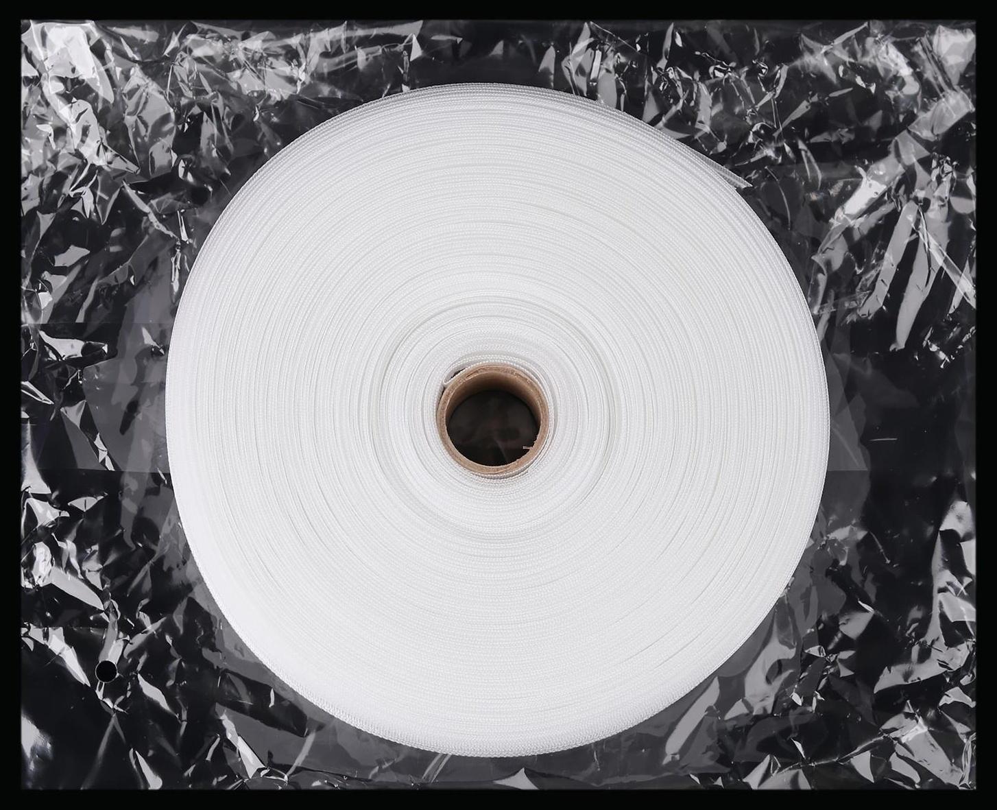 Шторная лента фиксированная сборка, органза, 4 см, 50 ± 1 м, цвет прозрачный