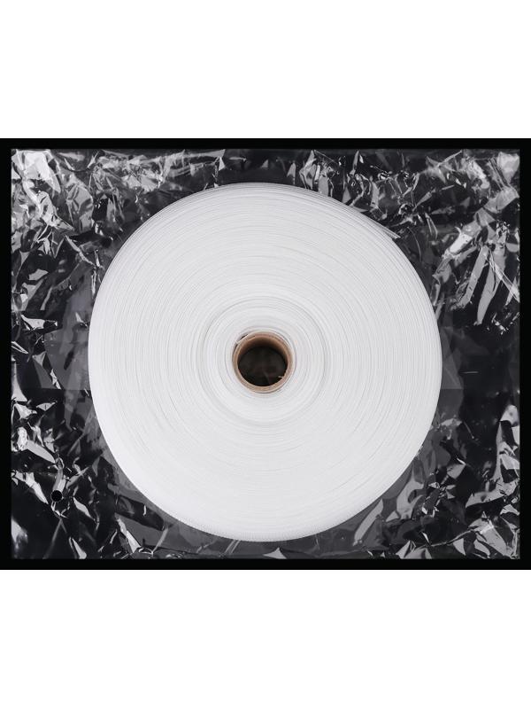 Шторная лента фиксированная сборка, органза, 4 см, 50 ± 1 м, цвет прозрачный