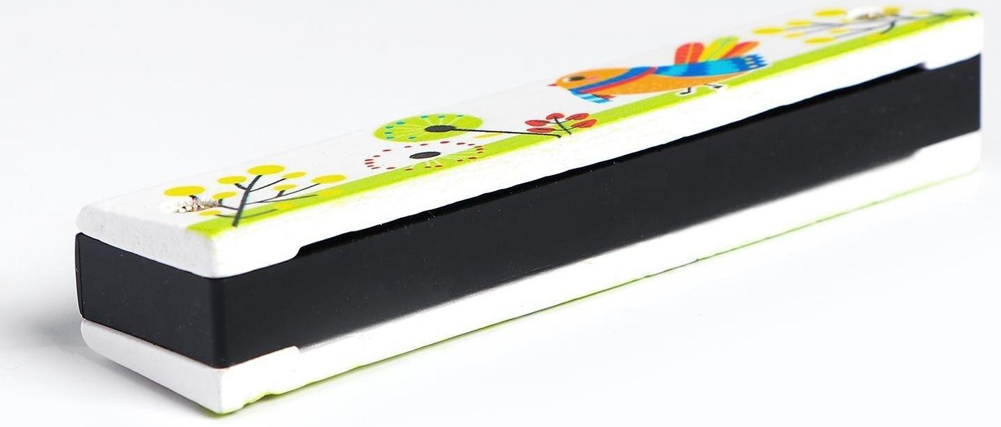 Губная гармошка «Курочка», цвет белый