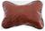 Подушка автомобильная для шеи, экокожа, 18×25 см, коричневый
