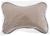 Подушка автомобильная для шеи, экокожа, 18×25 см, бежевый