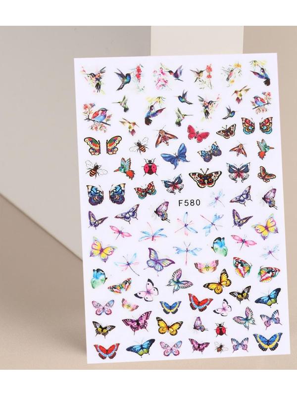 Наклейки для ногтей «Нежные бабочки»