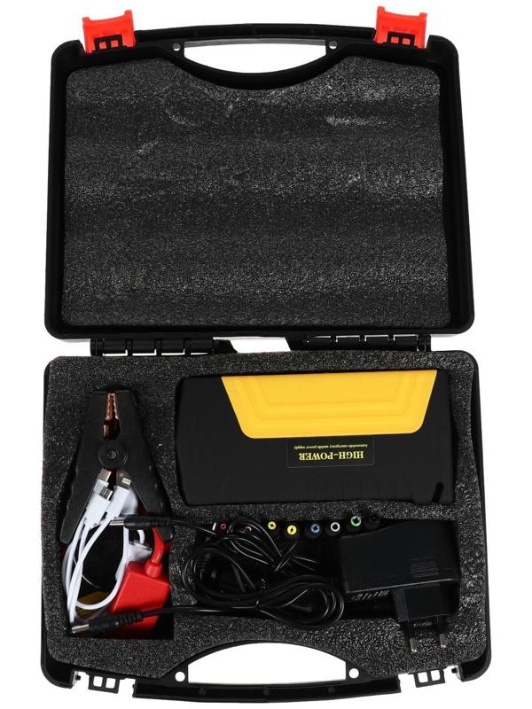 Пуско-зарядное устройство 10000 мАч, 3 LED, 2USB, DC 12V,