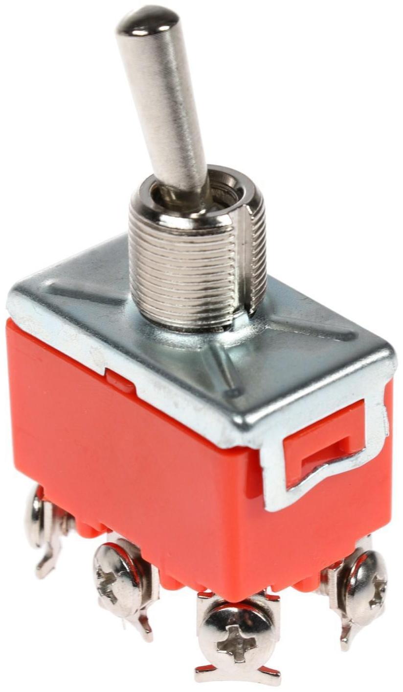 Тумблер, 250 В, 15 А, ON-OFF-ON, 6c