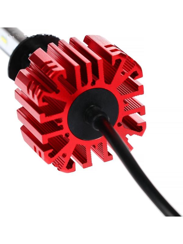 Автолампа светодиодная Н1, 72 Вт, 5000 Лм, 6500 К, IP65, набор 2 шт