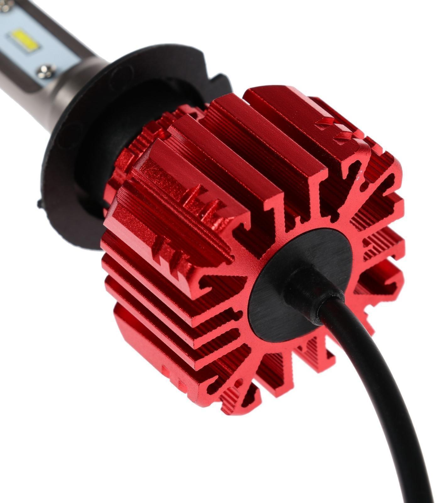 Автолампа светодиодная Н7, 72 Вт, 5000 Лм, 6500 К, IP65, набор 2 шт