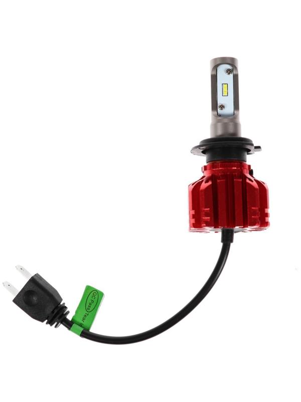 Автолампа светодиодная Н7, 72 Вт, 5000 Лм, 6500 К, IP65, набор 2 шт