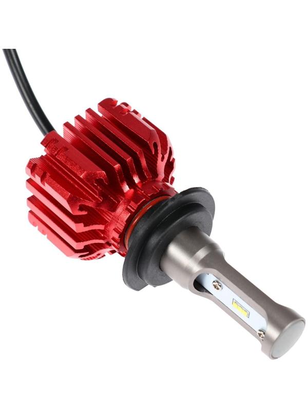 Автолампа светодиодная Н7, 72 Вт, 5000 Лм, 6500 К, IP65, набор 2 шт