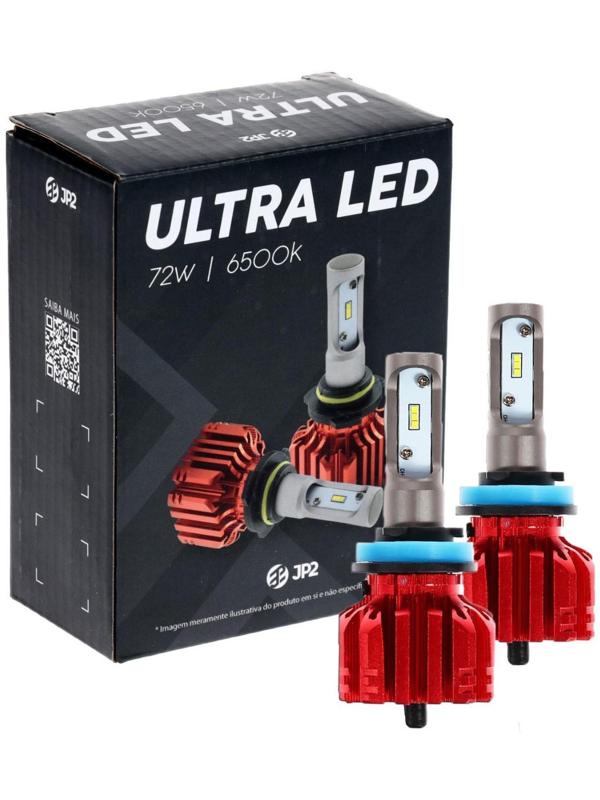 Автолампа светодиодная Н11, 72 Вт, 5000 Лм, 6500 К, IP65, набор 2 шт