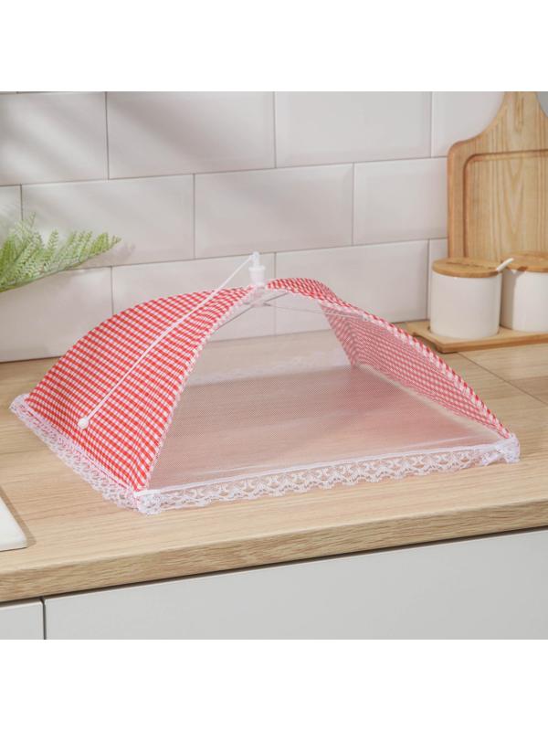 Термокрышка для еды «Клетка», 35×35×22 см, цвет МИКС