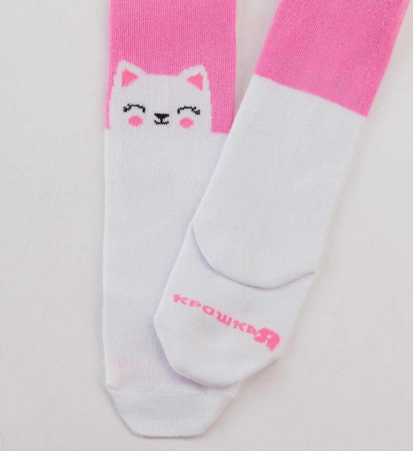 Колготки Крошка Я «Котик», цвет розовый, рост 68-74 см