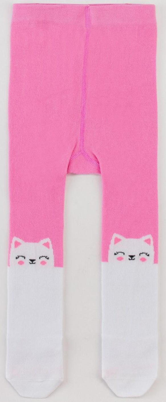 Колготки Крошка Я «Котик», цвет розовый, рост 68-74 см