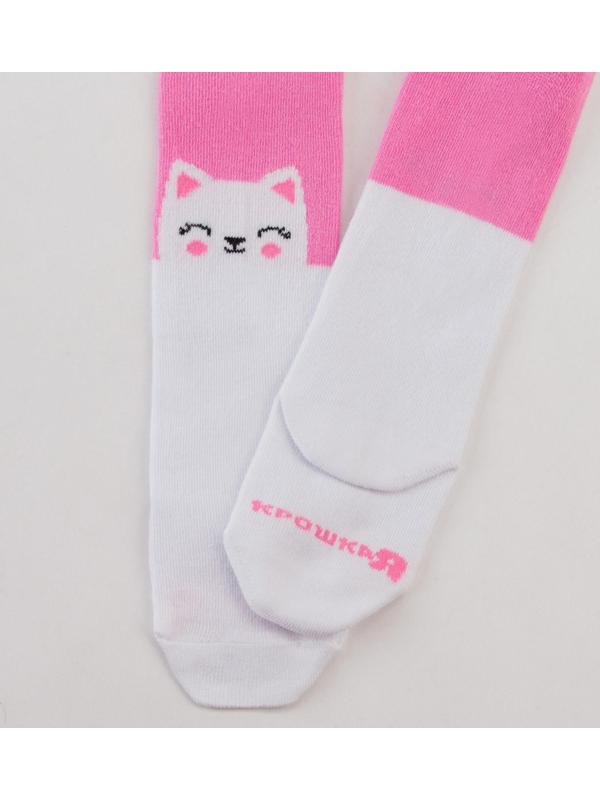 Колготки Крошка Я «Котик», цвет розовый, рост 68-74 см