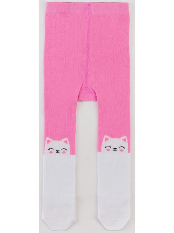 Колготки Крошка Я «Котик», цвет розовый, рост 68-74 см