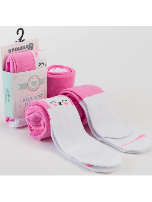 Колготки Крошка Я «Котик», цвет розовый, рост 68-74 см