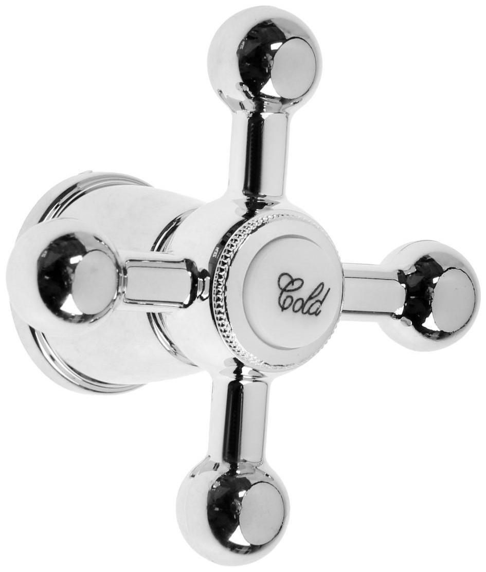 Ручка на смеситель ZEIN Z001, для кран-букс со штоком под квадрат, пластик, цвет хром