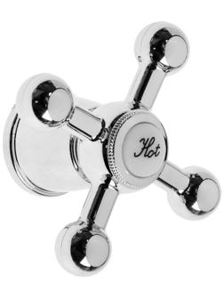 Ручка на смеситель ZEIN Z001, для кран-букс со штоком под квадрат, пластик, цвет хром