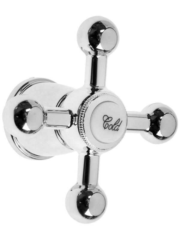 Ручка на смеситель ZEIN Z001, для кран-букс со штоком под квадрат, пластик, цвет хром