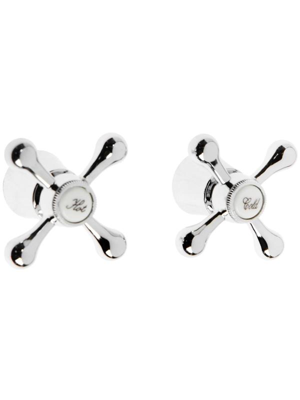 Ручка на смеситель ZEIN Z201, для кран-букс со штоком на 24 шлица, цинк, цвет  хром