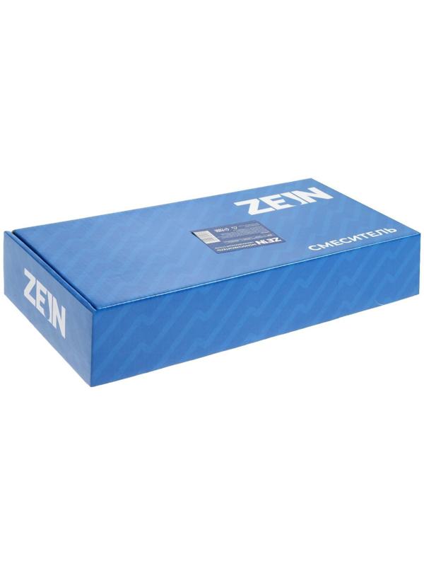 Моносмеситель ZEIN Z01, нержавеющая сталь, поворотный излив, сатин