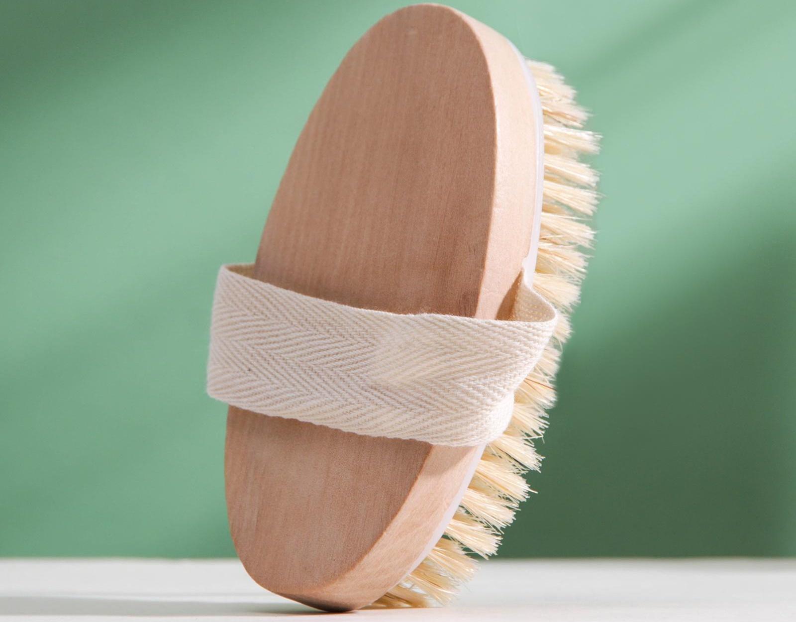 Щётка массажная для тела Доляна, натуральная щетина