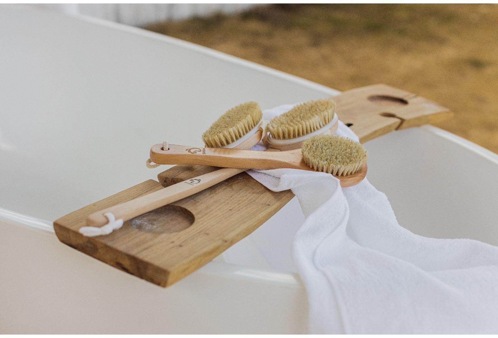 Щётка массажная для тела Доляна, натуральная щетина