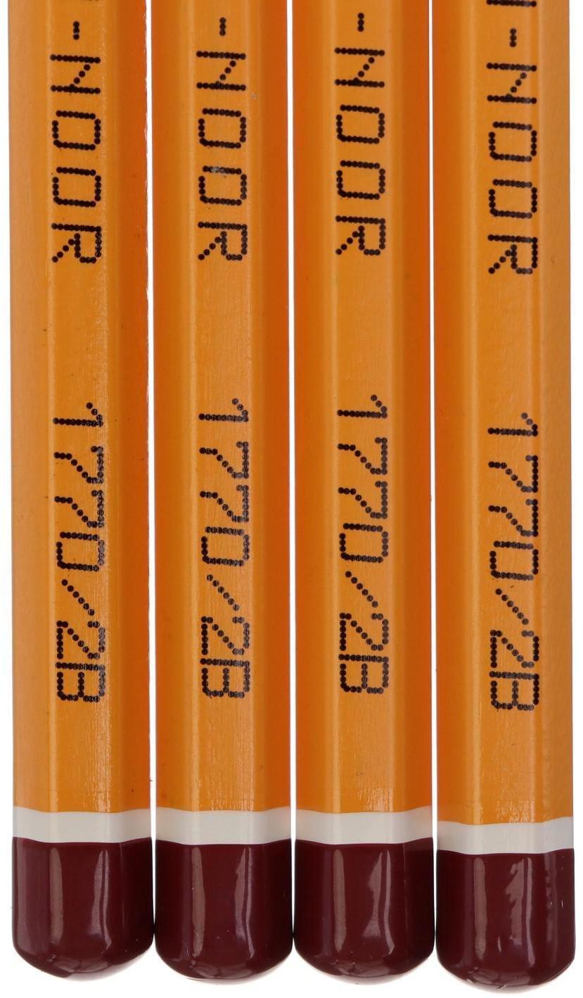 Набор 4шт карандаш ч/г K-I-N 1770 2B BLACK SUN, б/ласт (4157781)