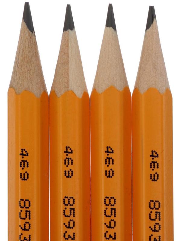 Набор 4шт карандаш ч/г K-I-N 1770 2B BLACK SUN, б/ласт (4157781)