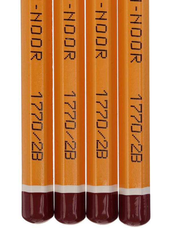 Набор 4шт карандаш ч/г K-I-N 1770 2B BLACK SUN, б/ласт (4157781)