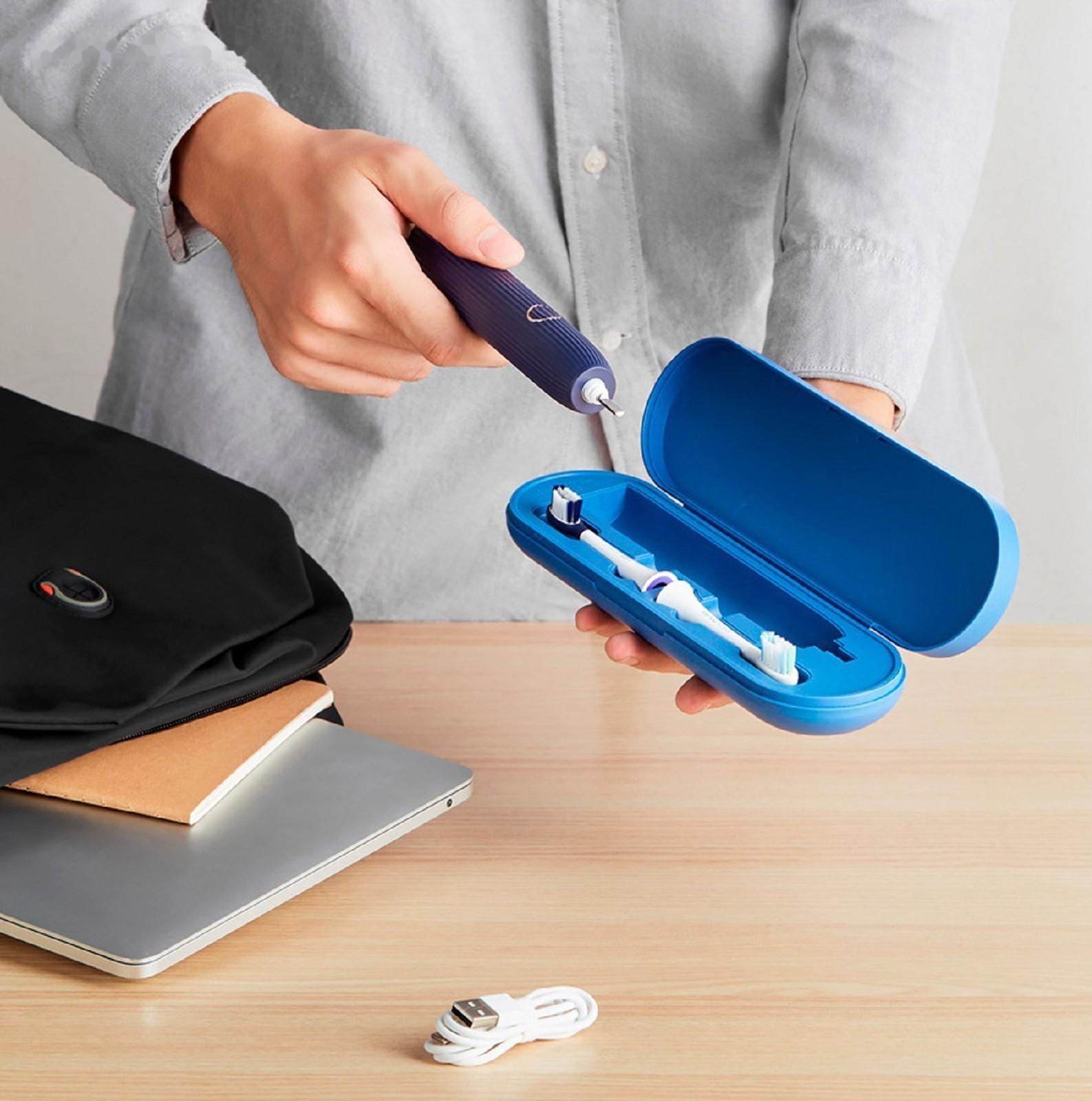 Электрическая зубная щетка Soocas Electric Toothbrush V1, звуковая, синяя