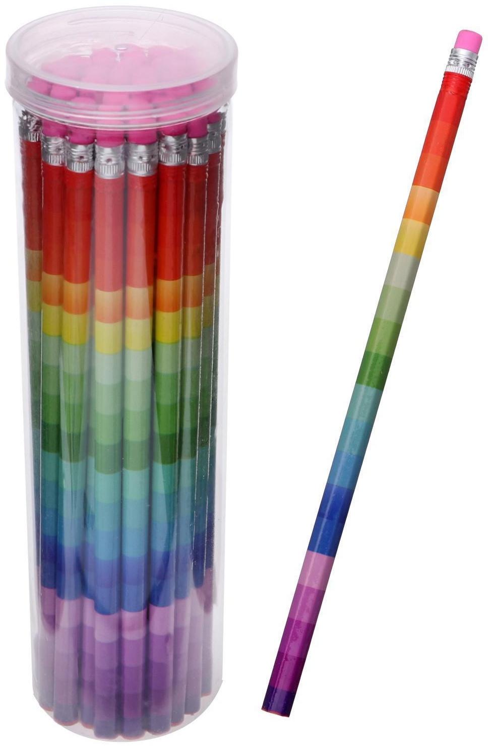 Карандаш чернографитный с ластиком 