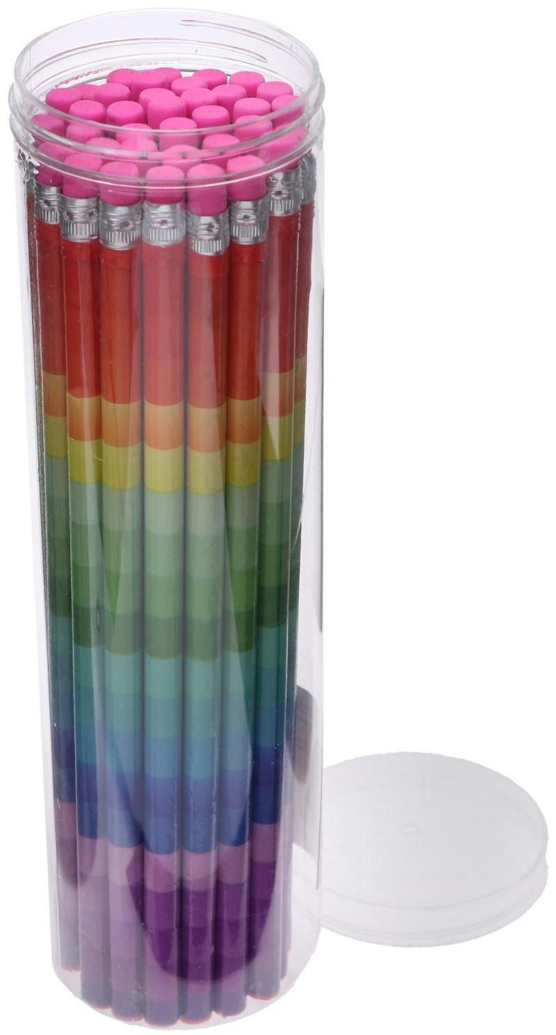 Карандаш чернографитный с ластиком 