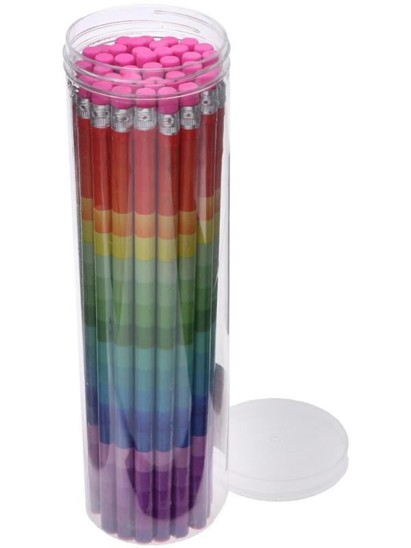 Карандаш чернографитный с ластиком 