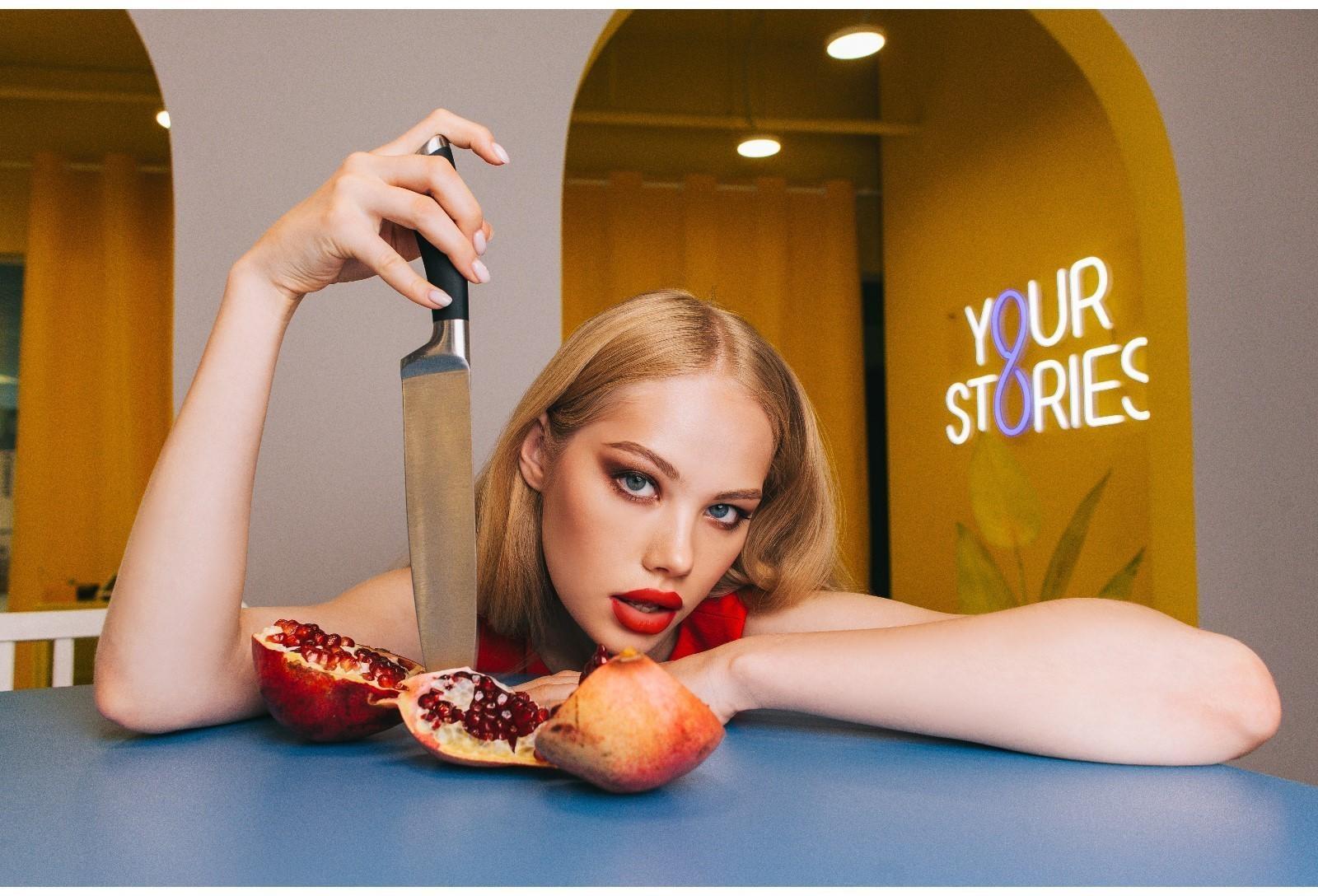 Нож кухонный Доляна Venus, лезвие 20 см