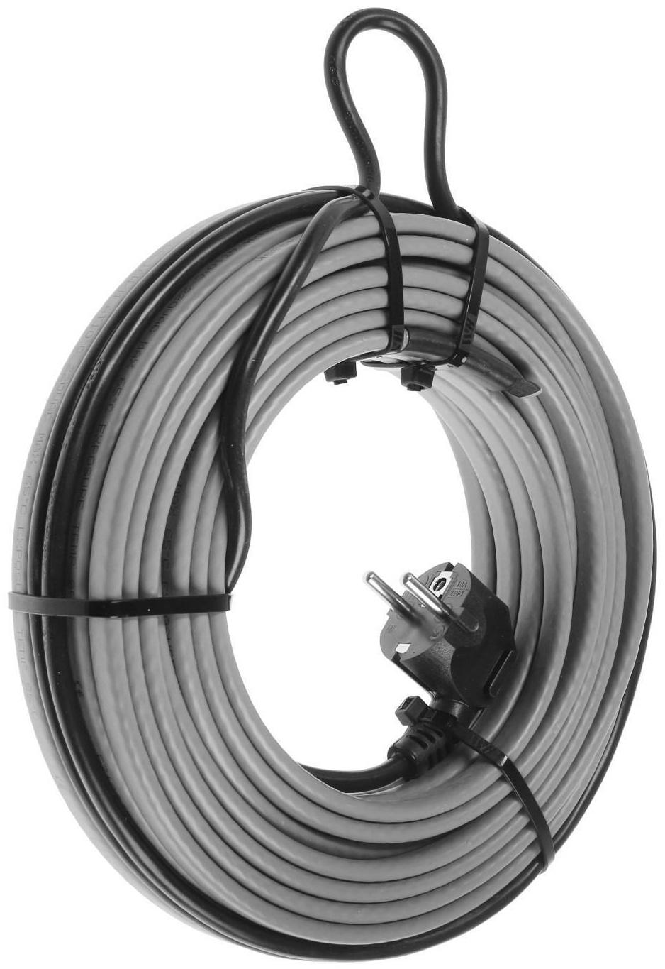 Саморегулирующийся греющий кабель SRL 16-2CR, 16 Вт/м, комплект, на трубу 15 м