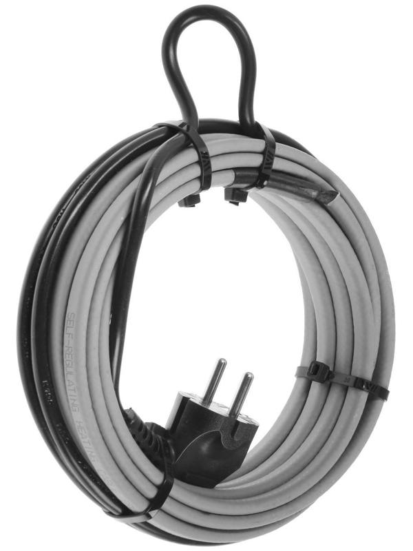 Саморегулирующийся греющий кабель SRL 16-2CR, 16 Вт/м, комплект, на трубу 5 м