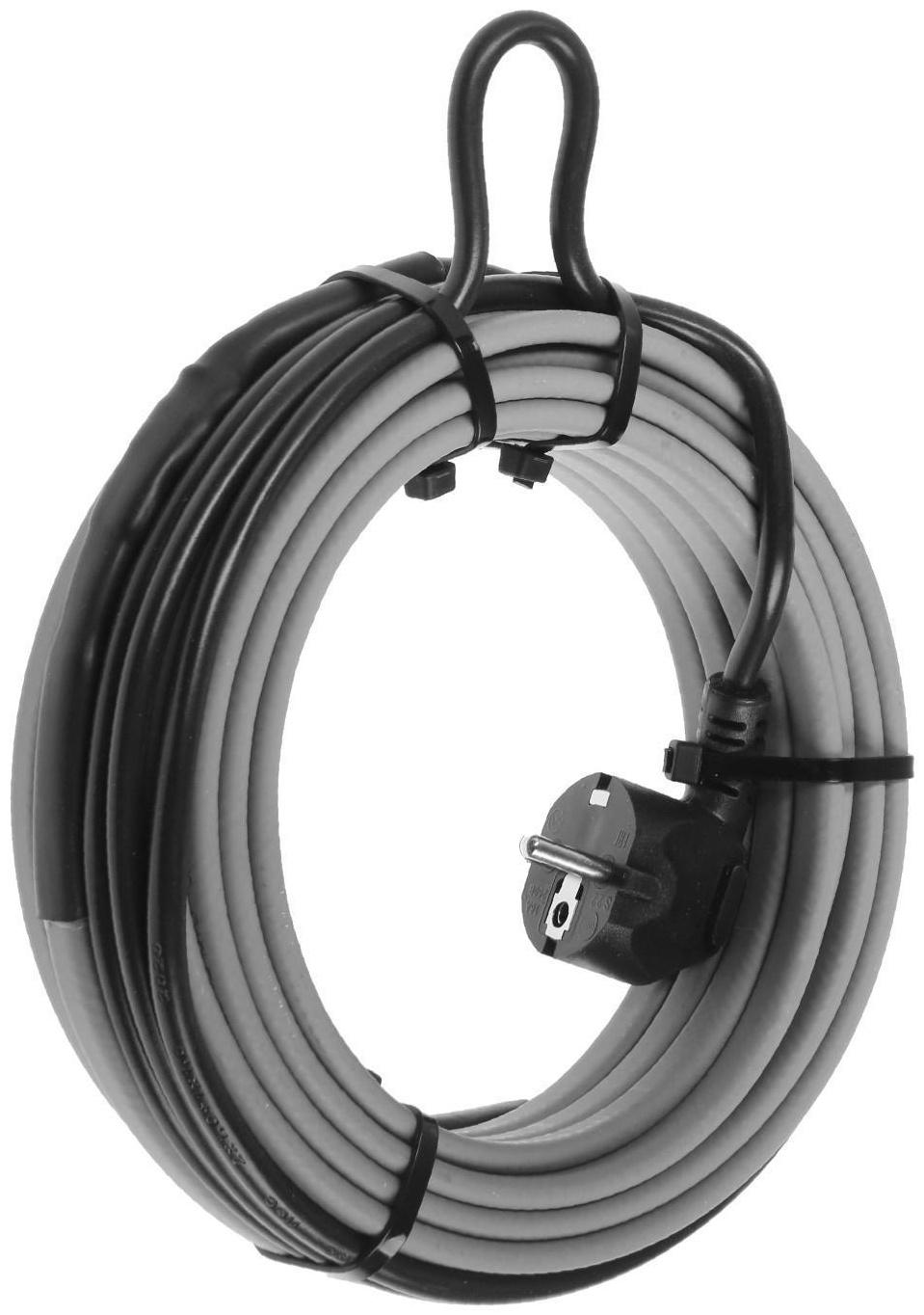 Саморегулирующийся греющий кабель SRL 16-2CR, 16 Вт/м, комплект, на трубу 8 м