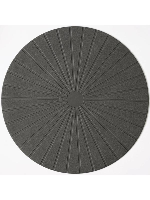 Салфетка сервировочная на стол «Ра», d=36 см, цвет серый / 1 шт.