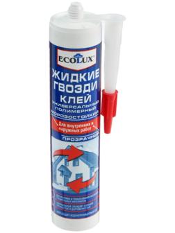 Жидкие гвозди ECOLUX, полимерные, прозрачные