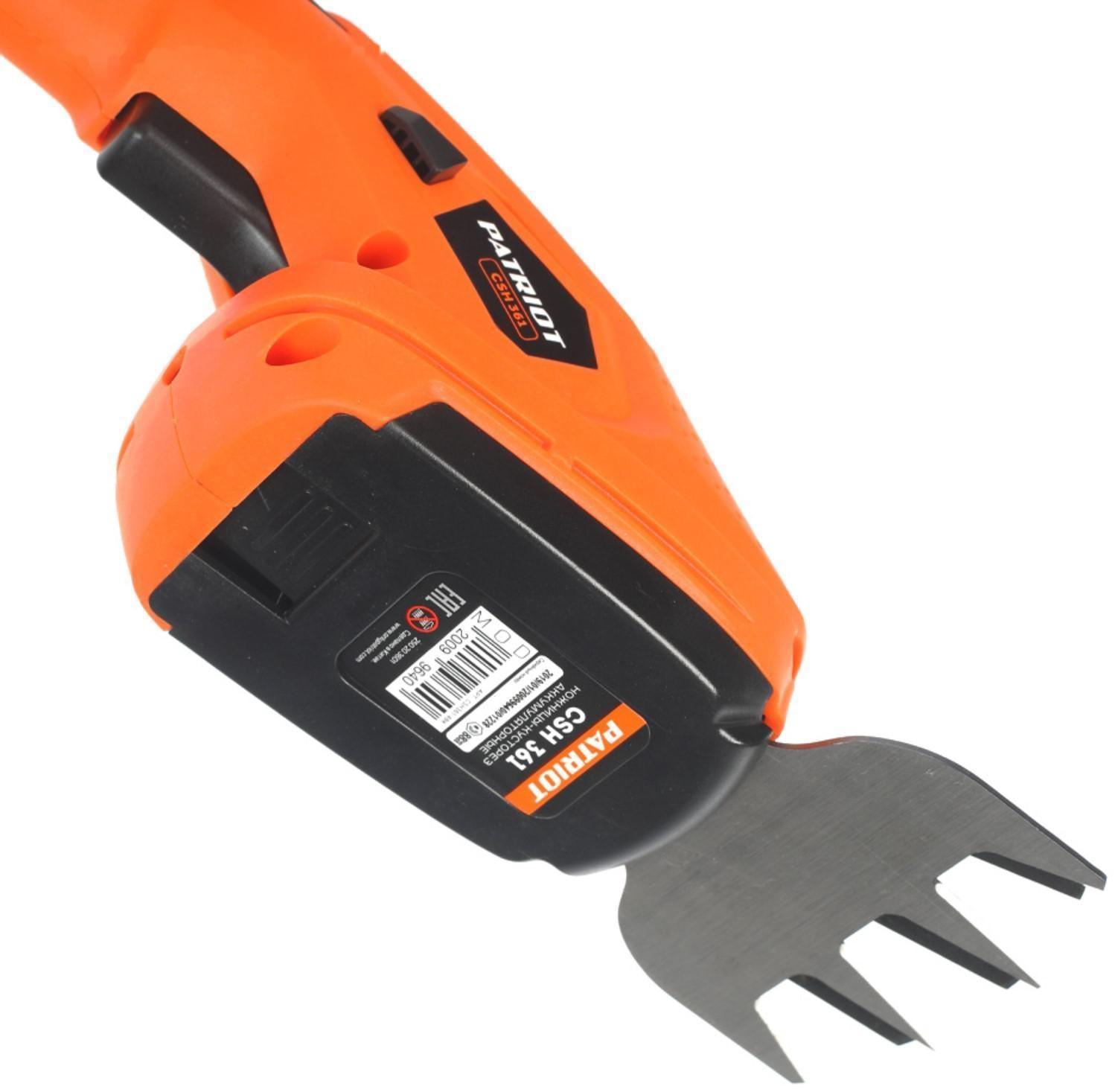 Ножницы-кусторез аккумуляторные PATRIOT CSH361, 3.6В, 1.3 Ач, удлин.рукоятка, USB Type-C