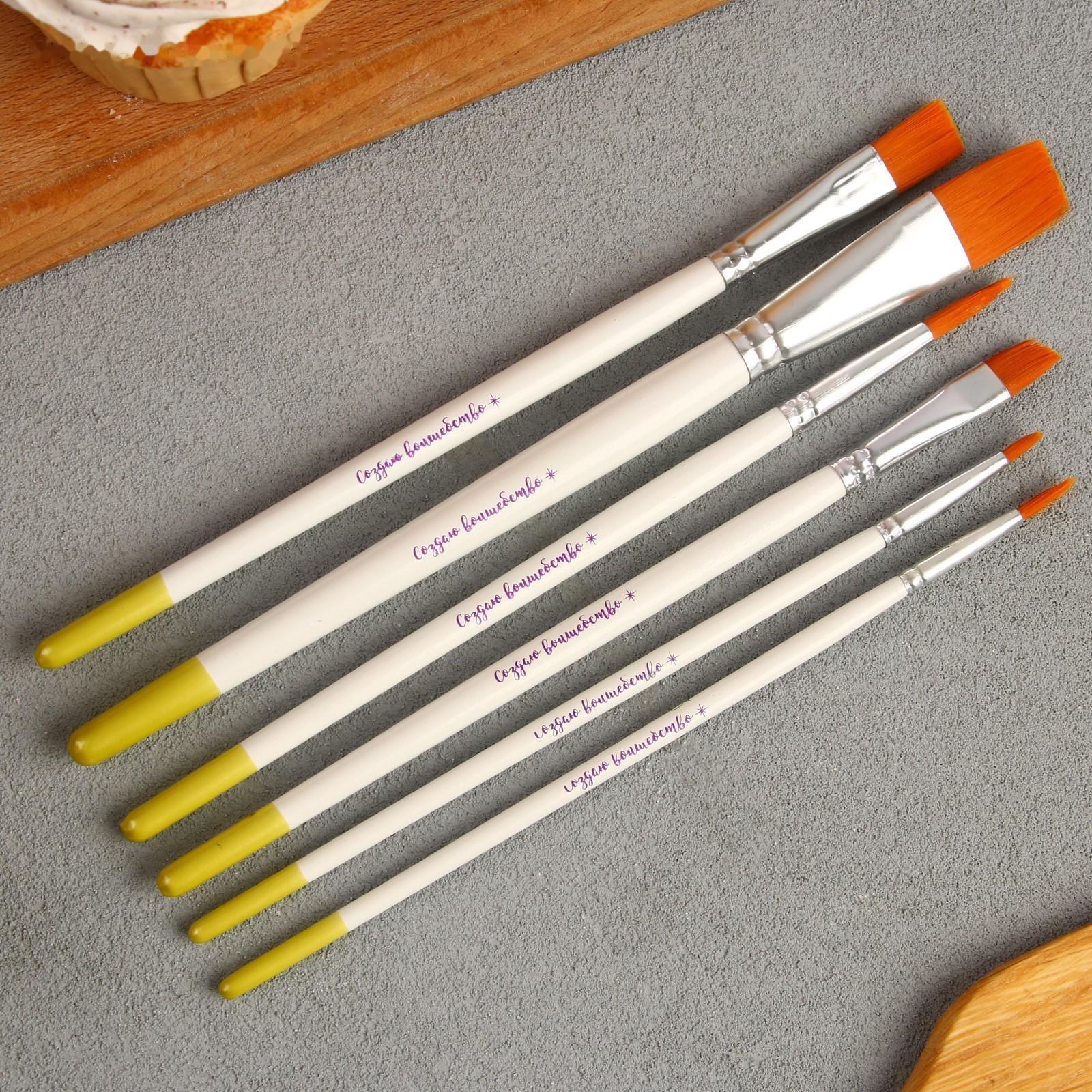 Набор кондитерских кистей «Волшебство», 6 шт