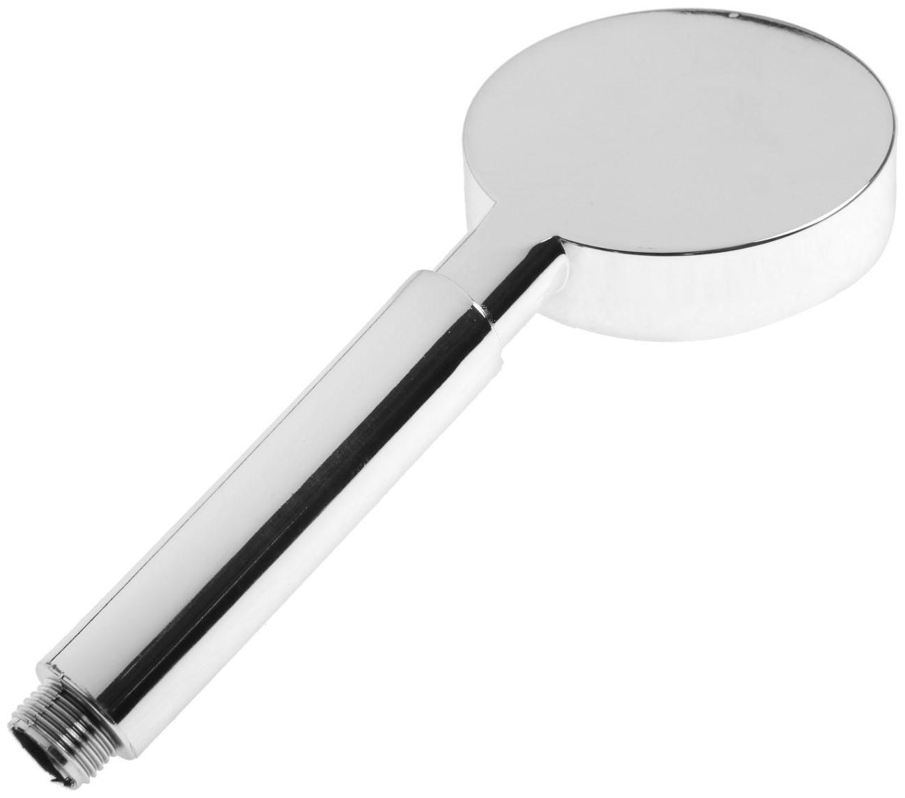 Душевая лейка ZEIN Z0114, пластик, цилиндрической формы, 1 режим, хром