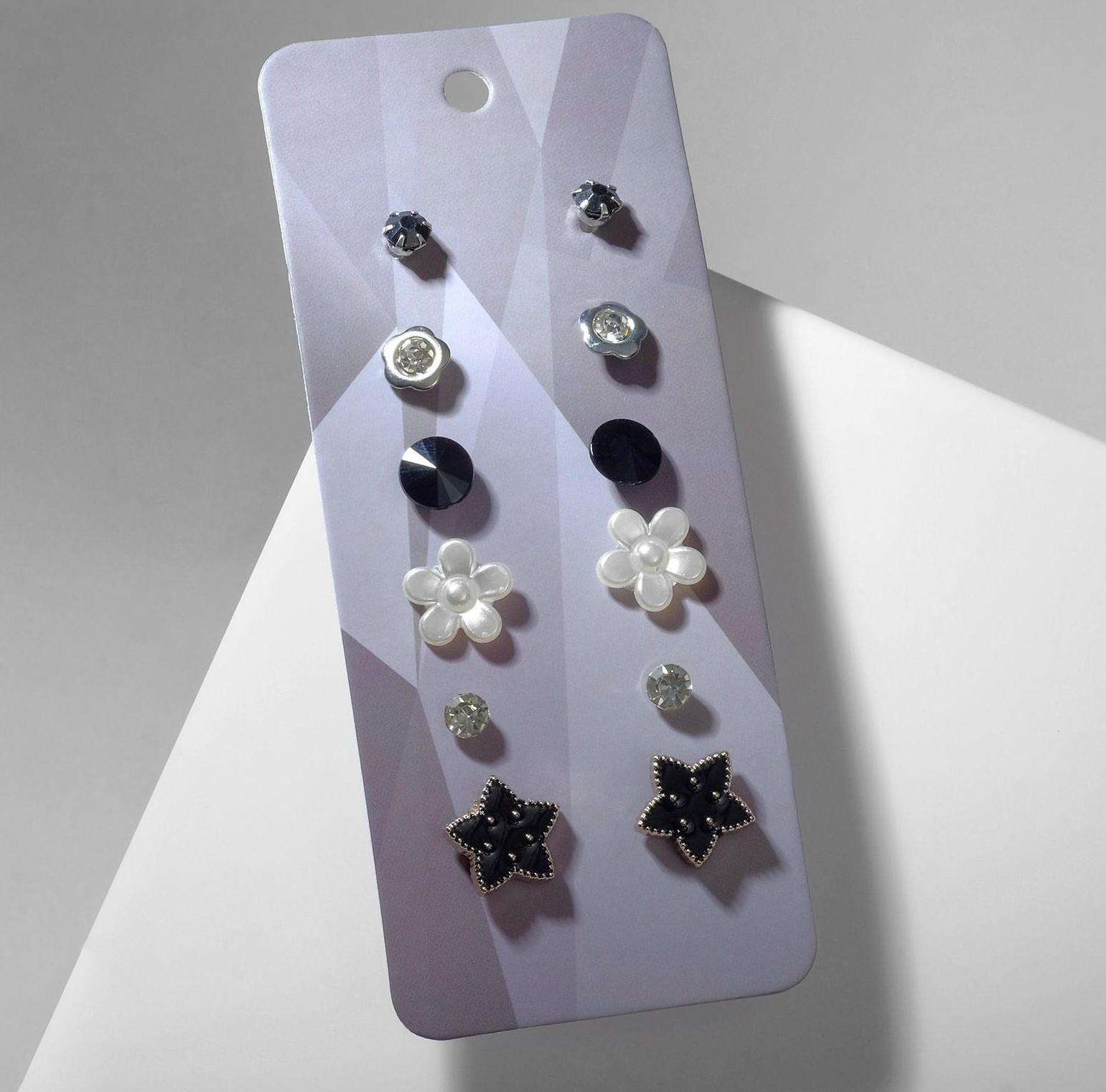 Пусеты 6 пар 